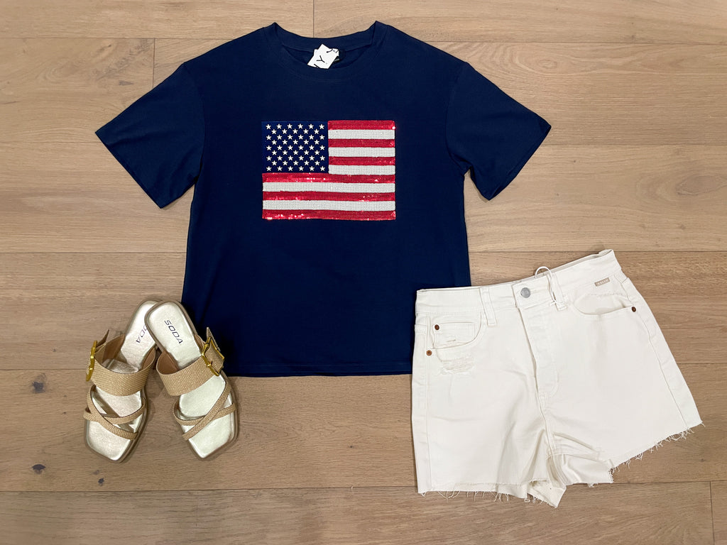 American Anthem Sequin Tee