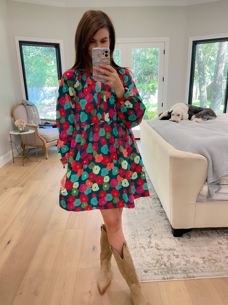 Fresh Horizons Floral Dress