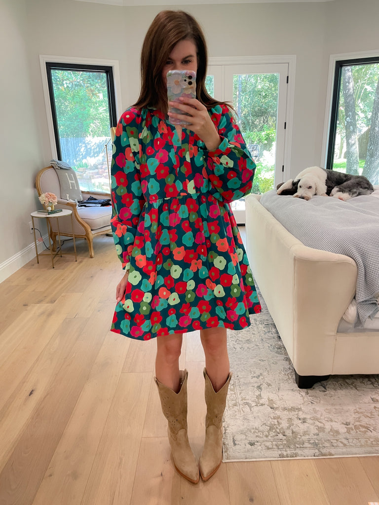 Fresh Horizons Floral Dress