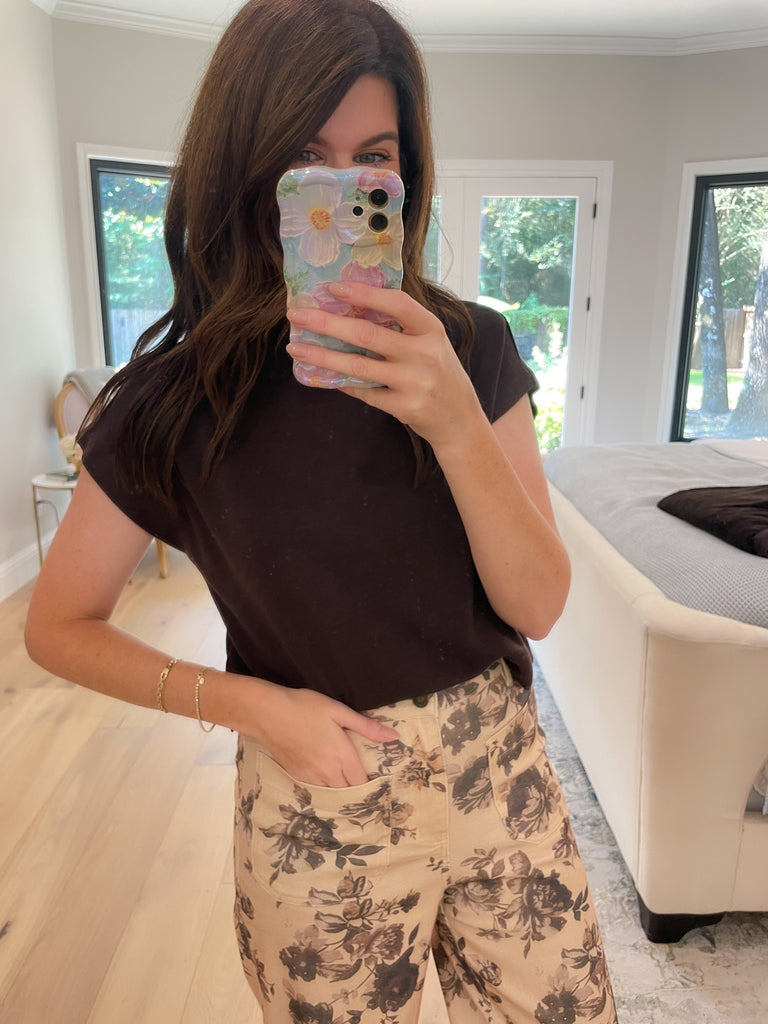 Polished Ease Top in Brown