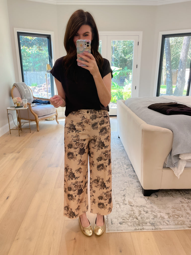 Wildflower Way Jeans in Taupe