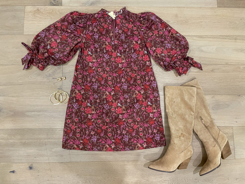 Perfectly Poised Floral Dress