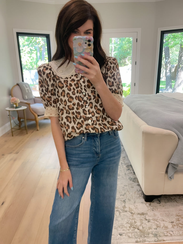 Catch Your Eye Leopard Print Top