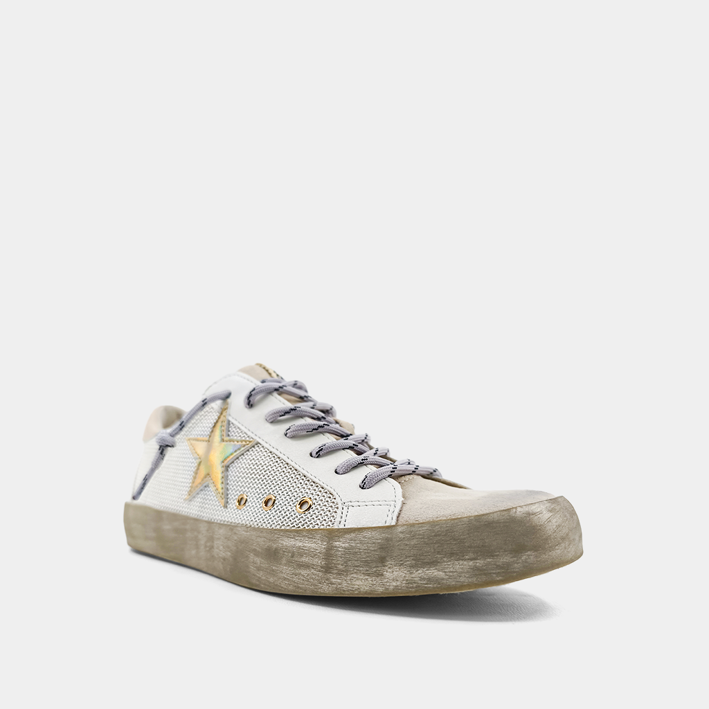 Shu Shop Paula Sneakers in Bone Mesh