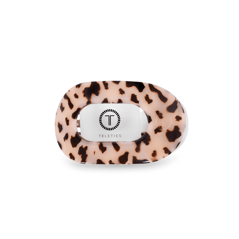 Teleties - Blonde Tortoise Small Flat Round Clip *Final Sale*