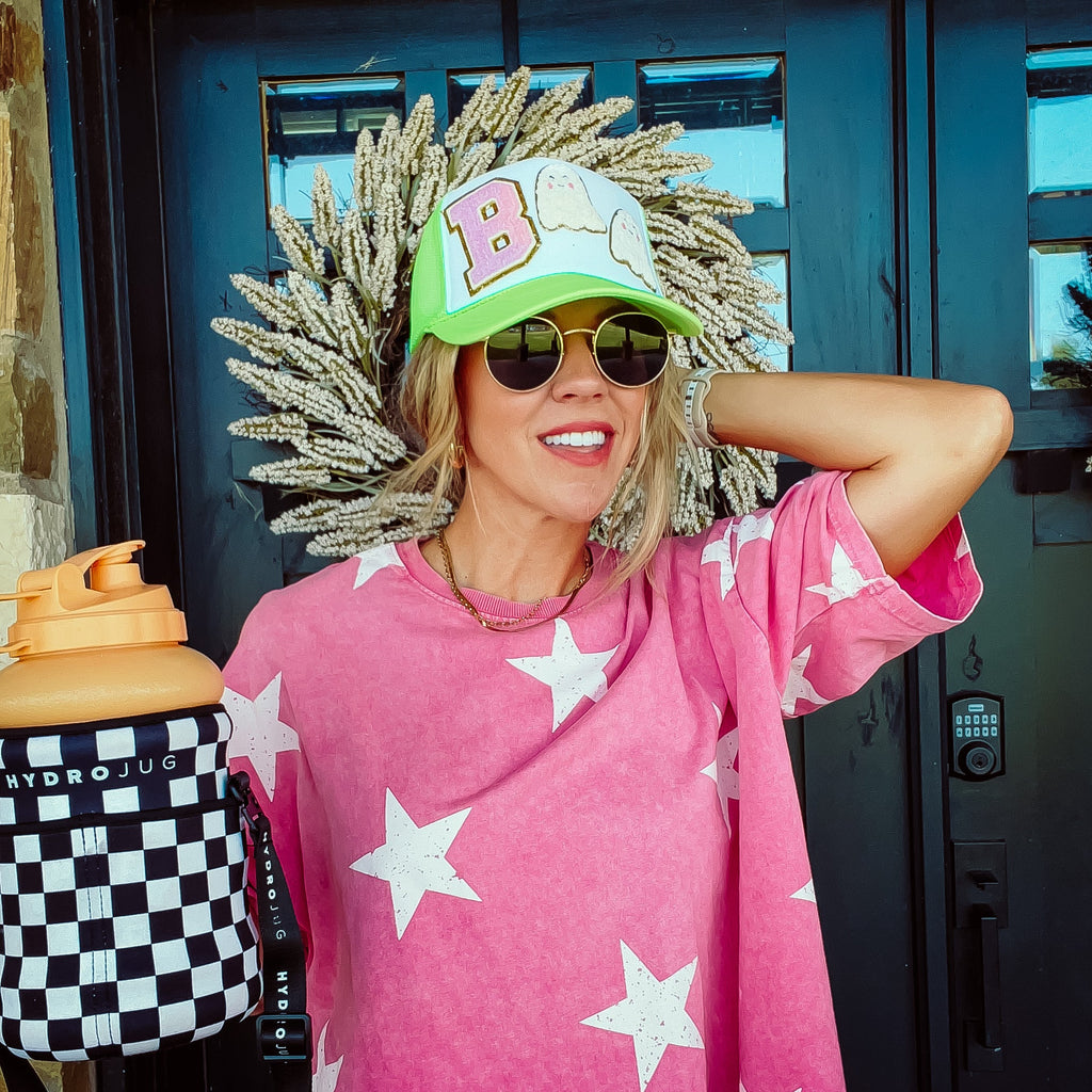 SALE! BOO Chenille Trucker Caps in Multiple Colors *Final Sale*