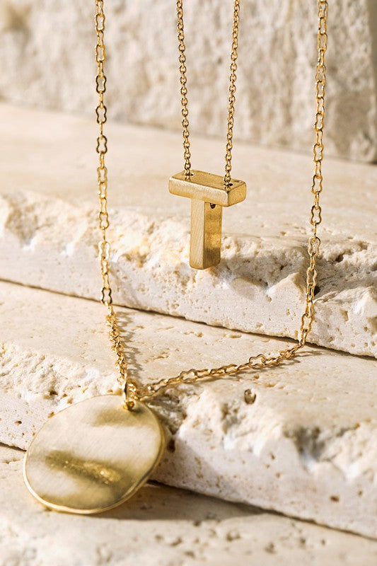 Layered Initial Necklace