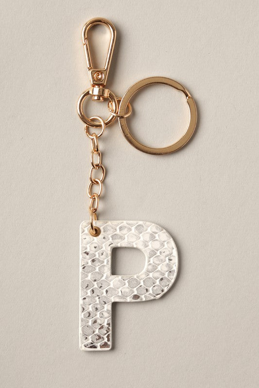 Double-Sided Snake Print Key Ring *Final Sale*