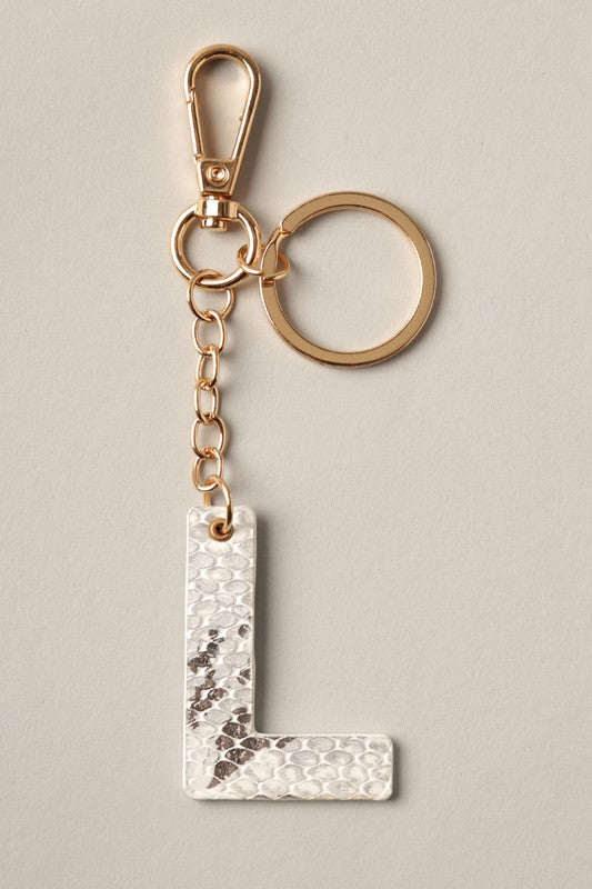 Double-Sided Snake Print Key Ring *Final Sale*