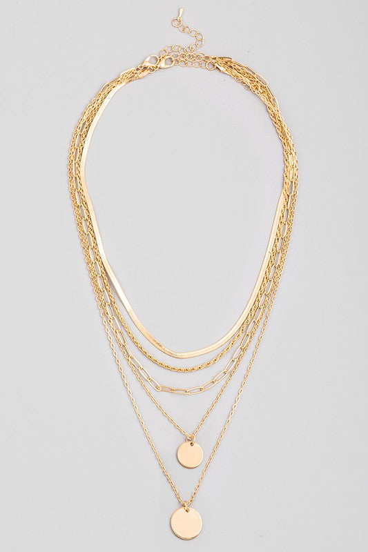 Next Chapter Layered Necklace in Gold *Final Sale*