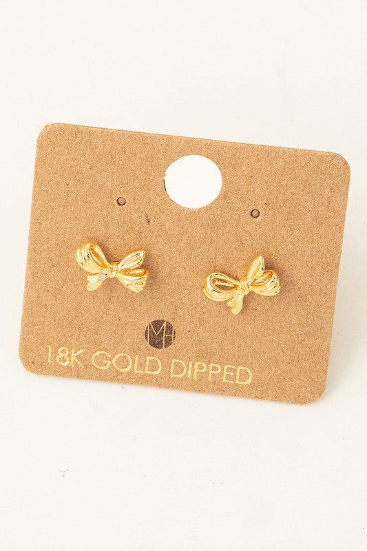 Mini Bow Stud Earrings *Final Sale*