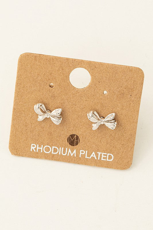 Mini Bow Stud Earrings *Final Sale*
