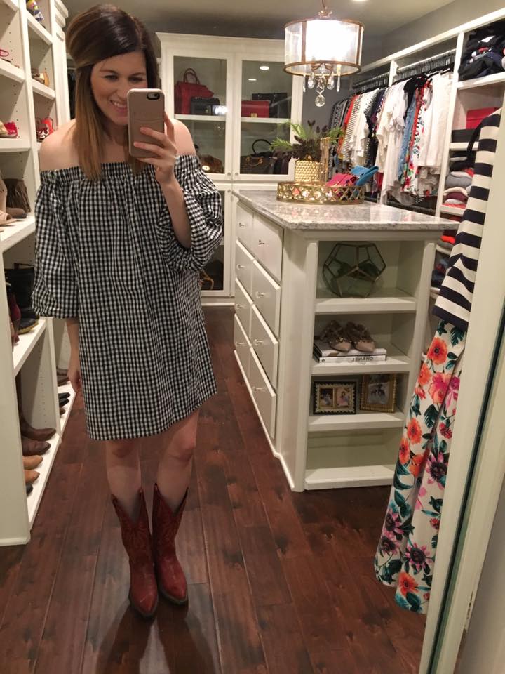 SALE! Fall in the South Off-the-Shoulder Dress *Final Sale*