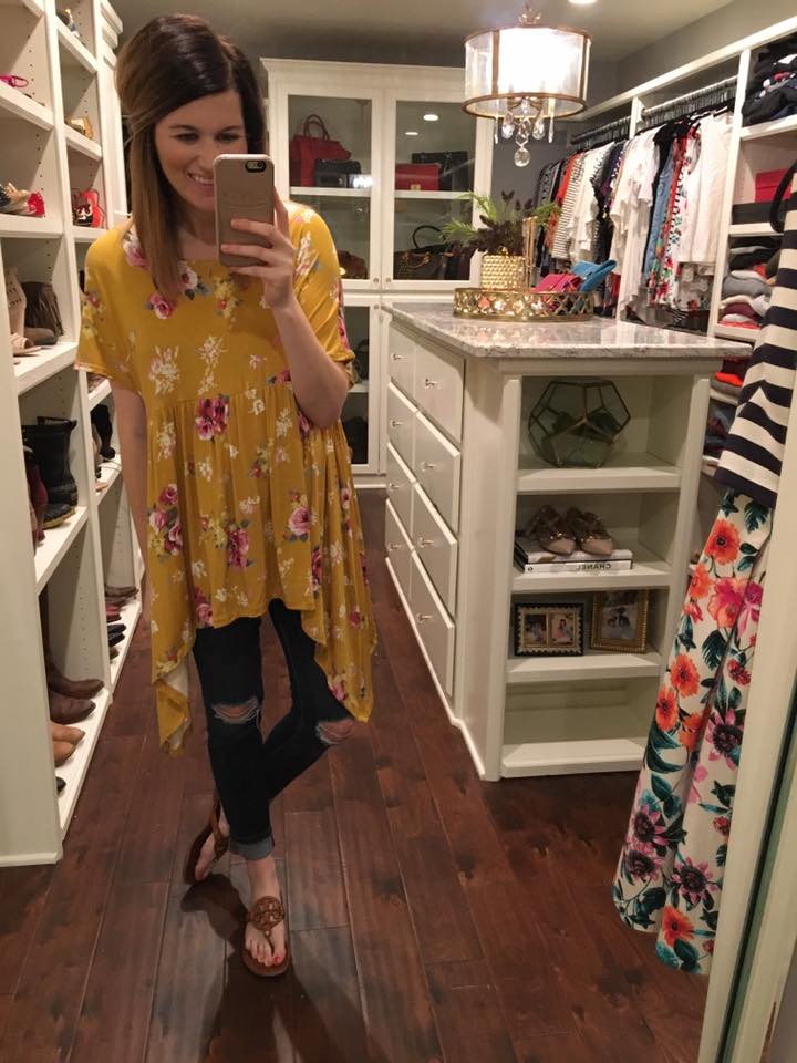 SALE! Fall Agenda Tie Back Top *Final Sale*