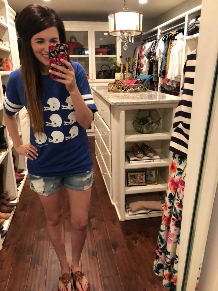 SALE! Helmet Ringer Tee in Royal *Final Sale*