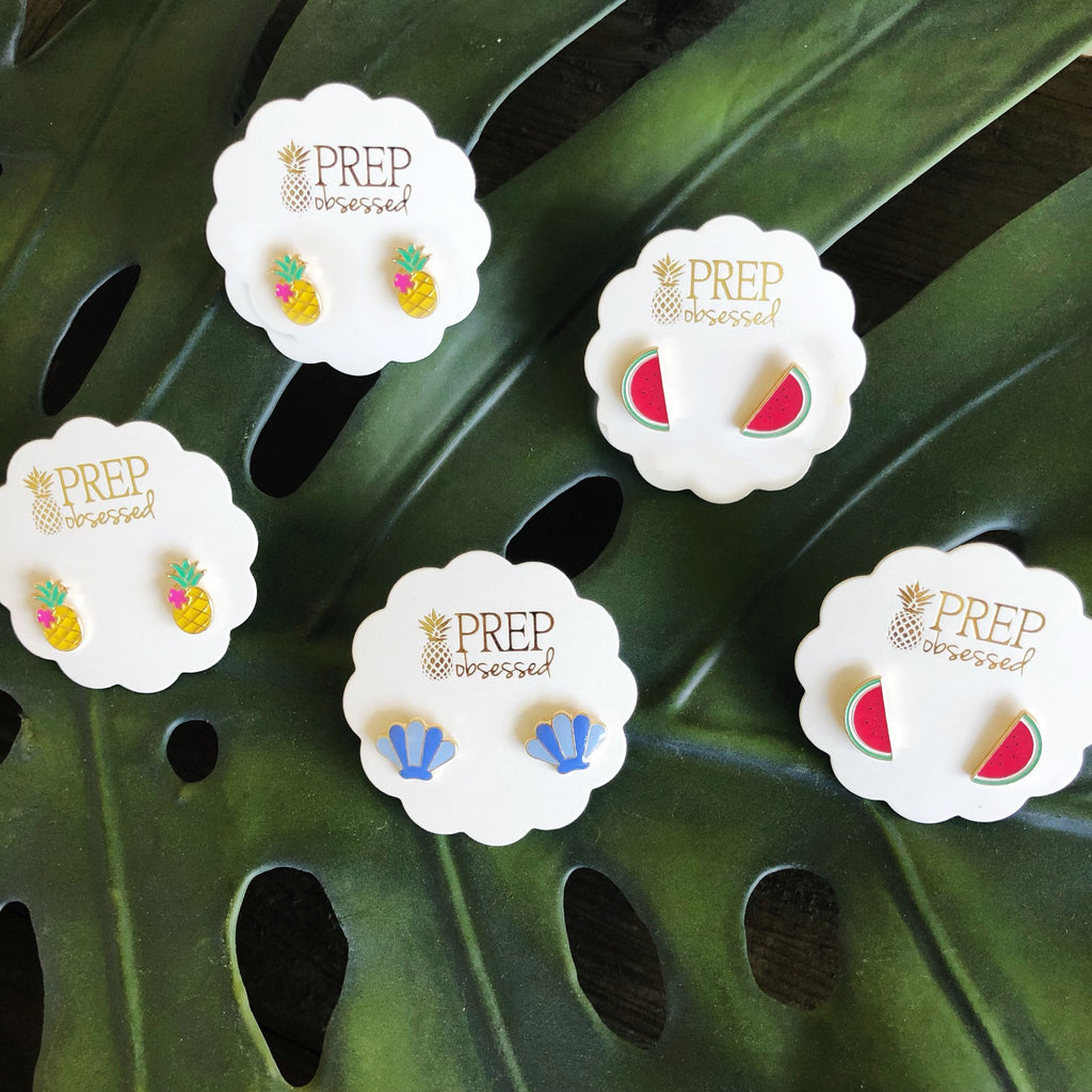 Summer Enamel Earrings *Final Sale*