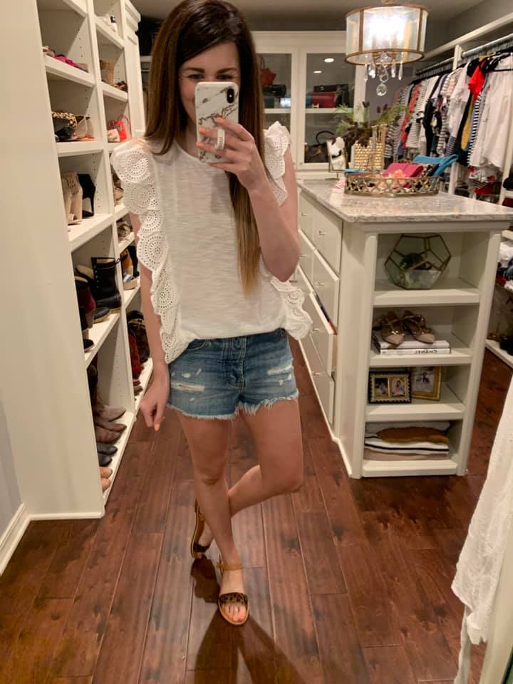 Secret Admirer Eyelet Tank