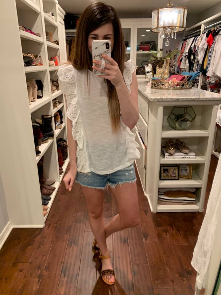 Secret Admirer Eyelet Tank