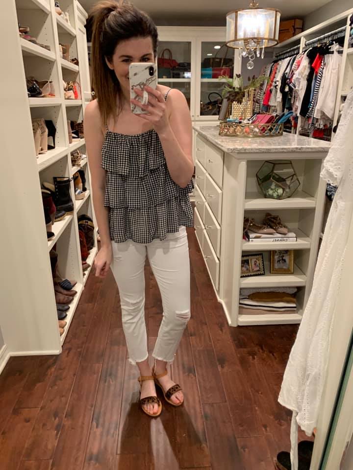 SALE! Culver Layered Gingham Tank *Final Sale*