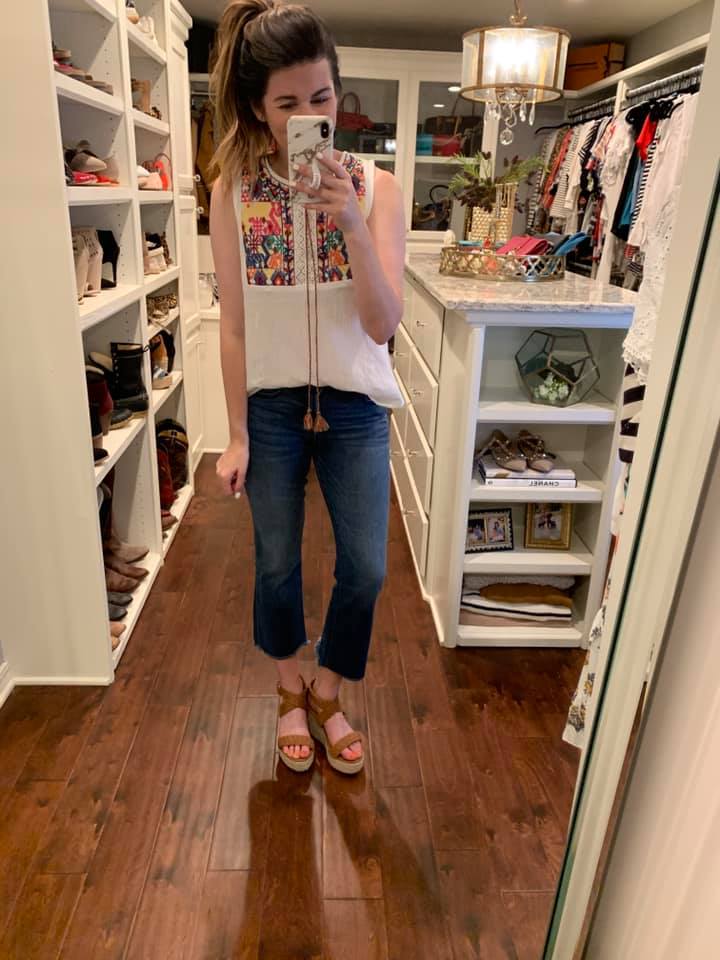 Mason Espadrille Wedges in Tan