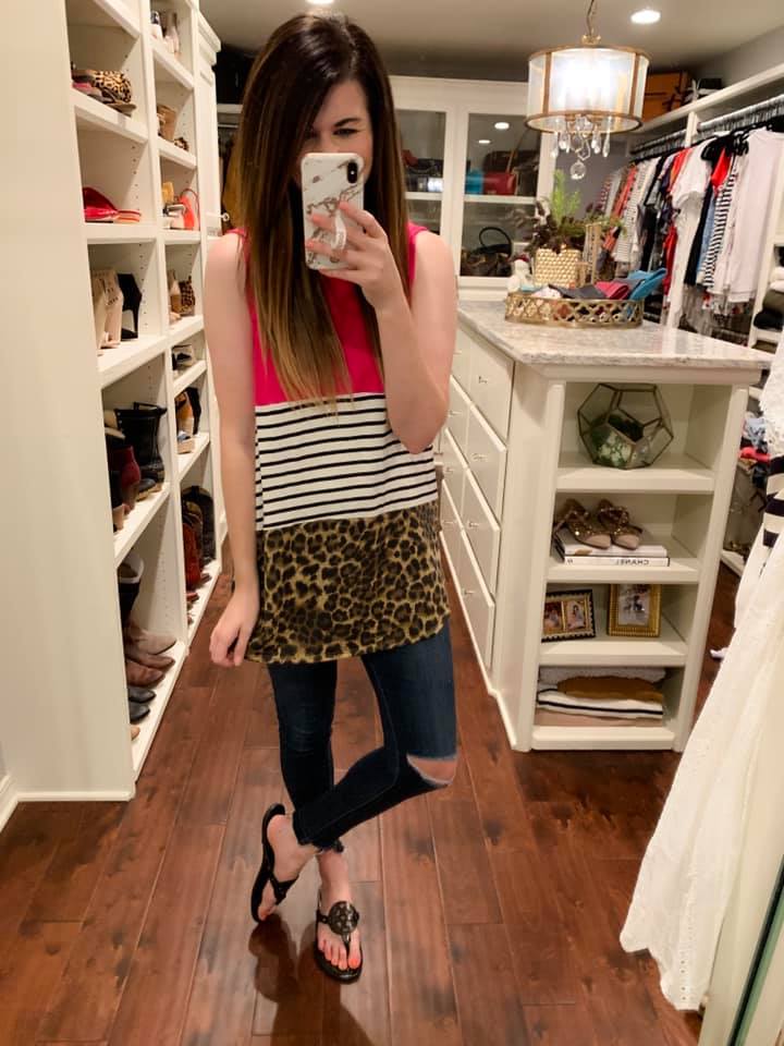 SALE! *BELLES & STEALS* Nala Tank in Fuchsia and Black *Final Sale*