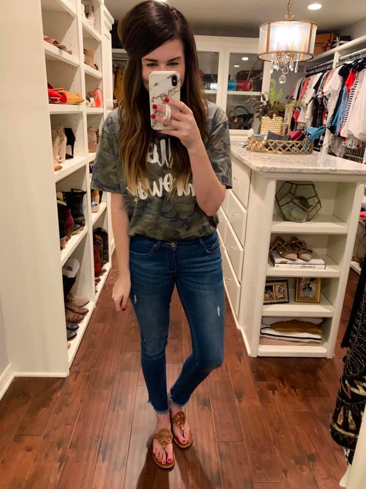 Auburn Frayed Hem Jeans