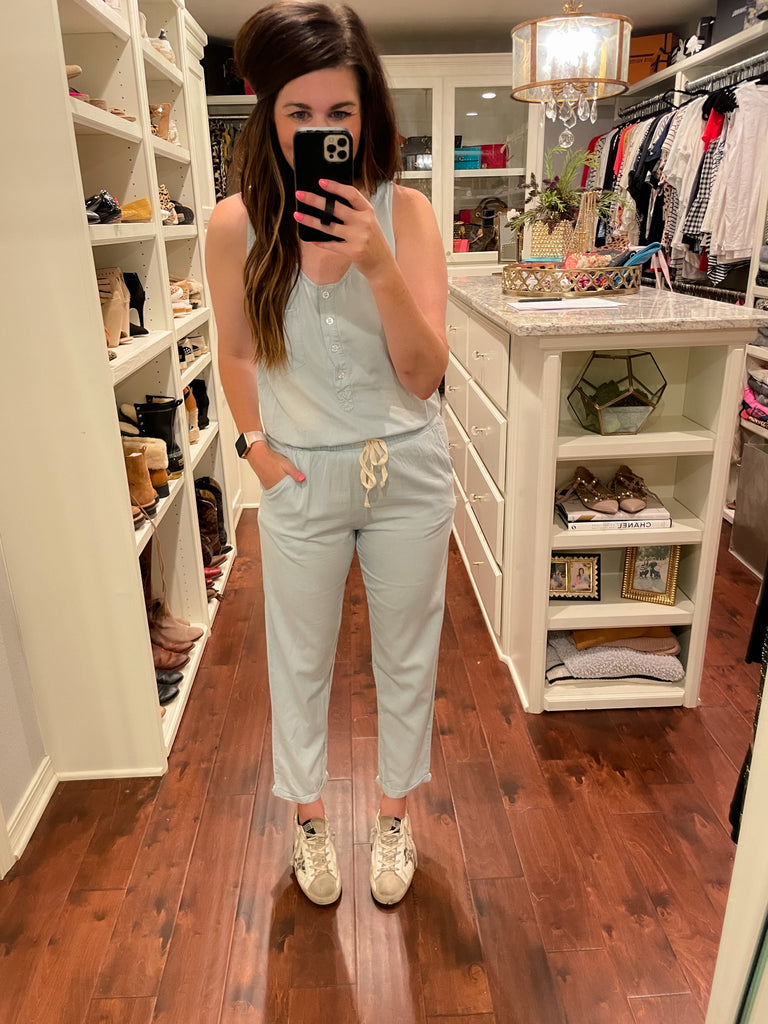 Focused on Fashion Chambray Jumpsuit