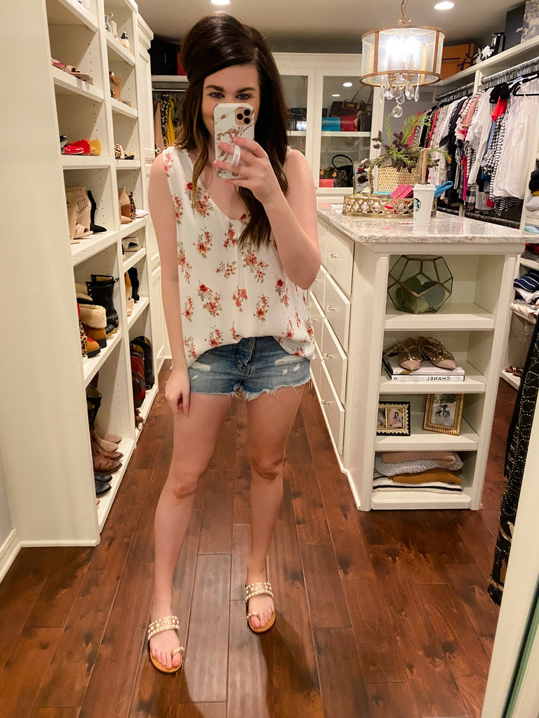SALE! Cary Floral Tank *Final Sale*