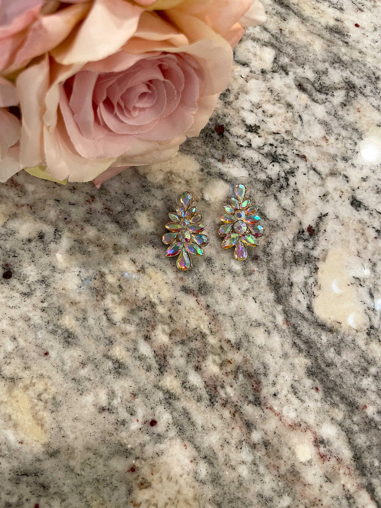 Make A Statement Earrings in Crystal *Final Sale*