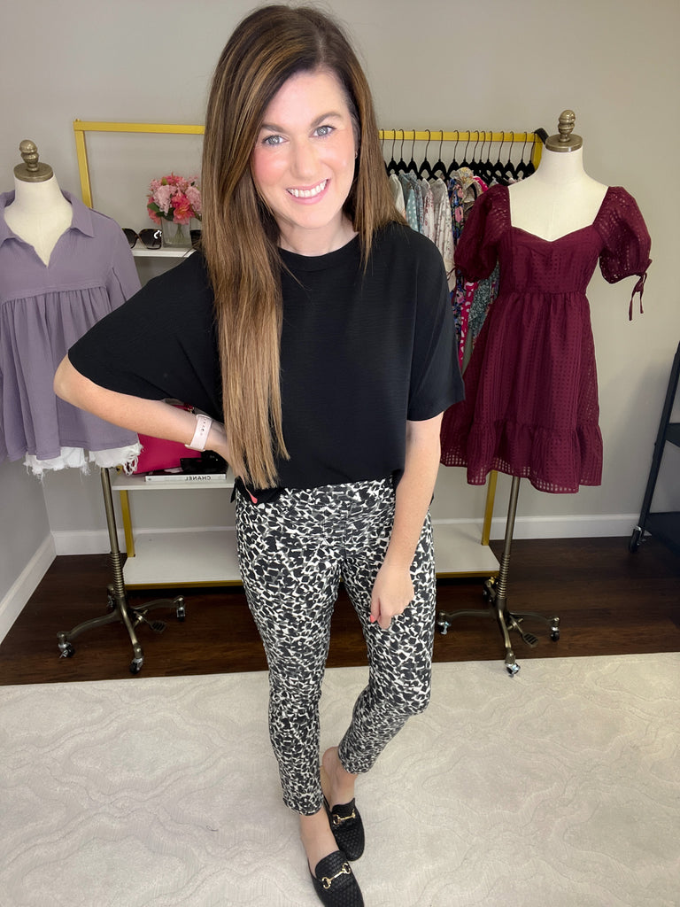 Royalty for Me High Rise Jegging in Black/Gray