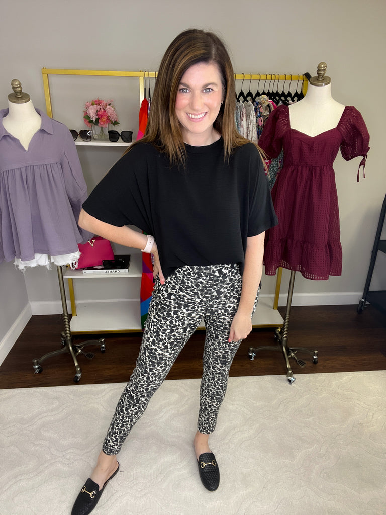 Royalty for Me High Rise Jegging in Black/Gray