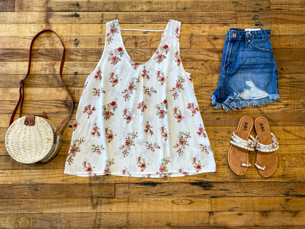 SALE! Cary Floral Tank *Final Sale*
