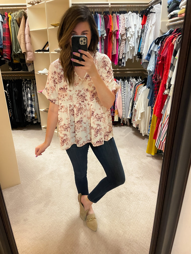 Lovely Notion Peplum Top