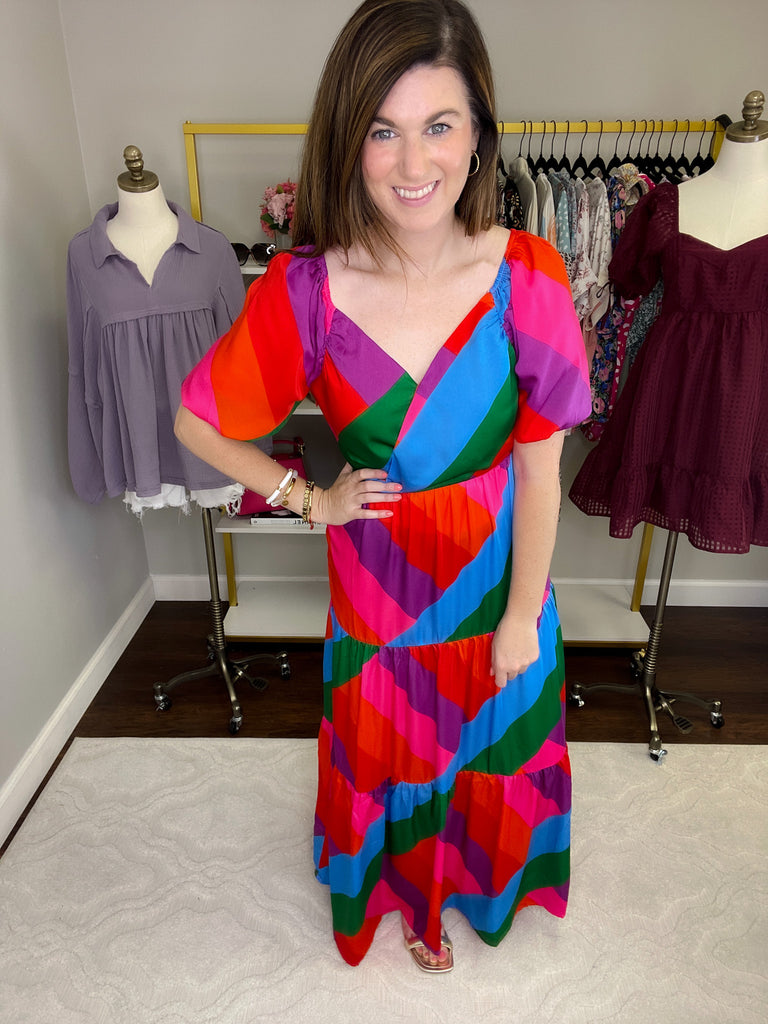 Over the Rainbow Maxi Dress