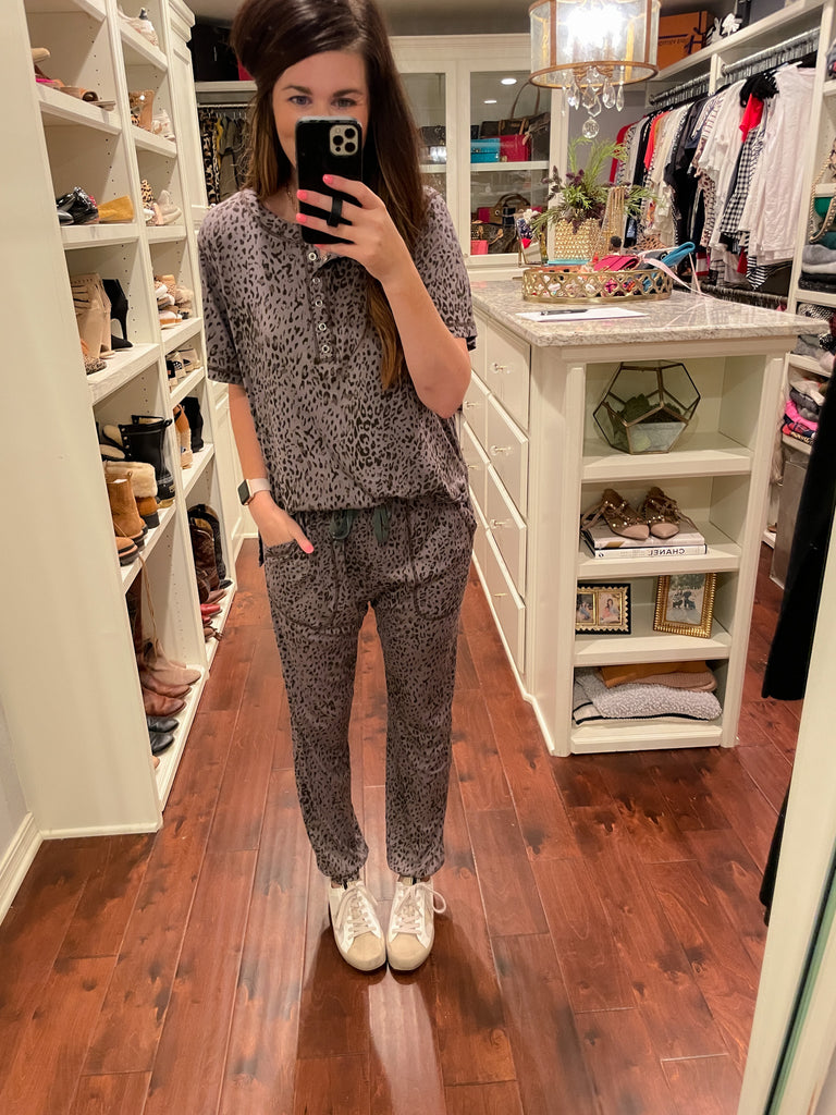 SALE! Cozy Living Tee in Charcoal *Final Sale*