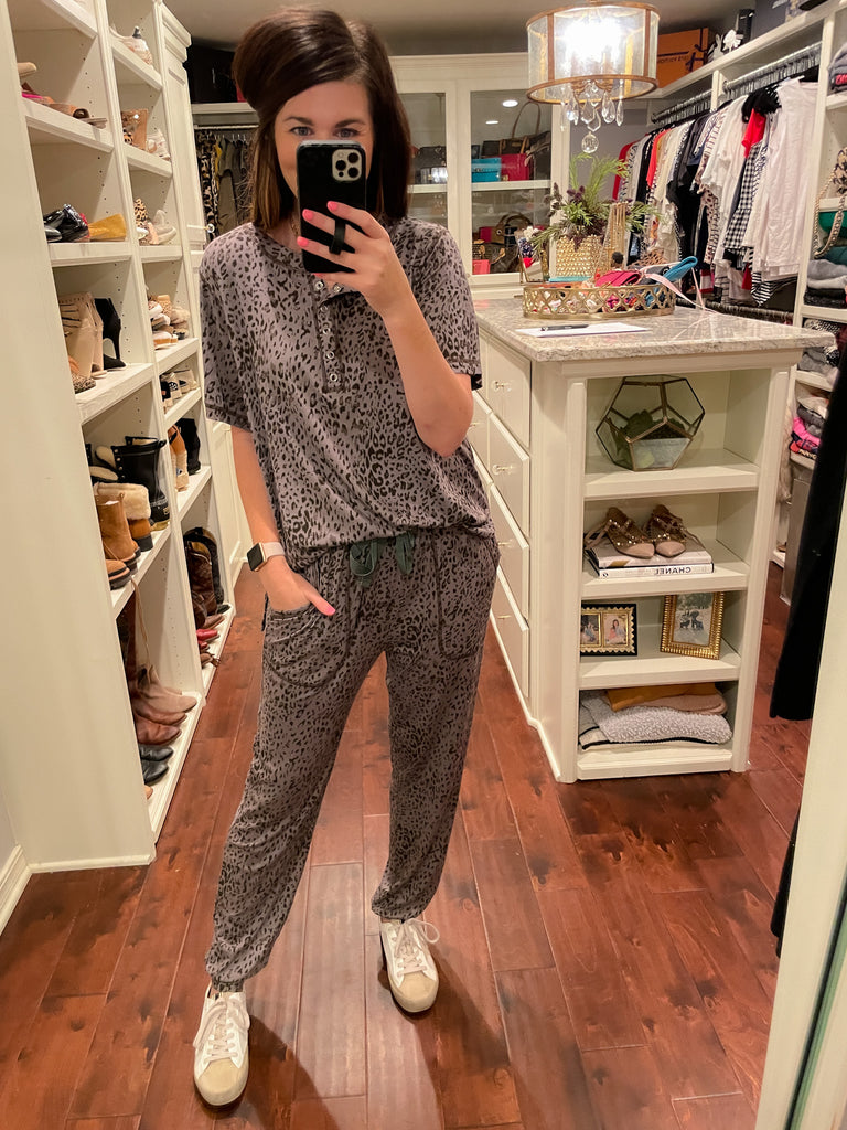 SALE! Cozy Living Tee in Charcoal *Final Sale*