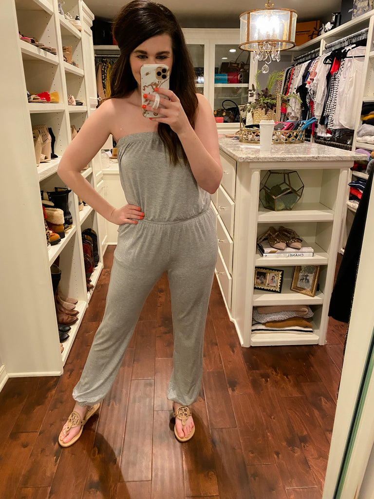 SALE! Dodson Jumpsuit in Gray *Final Sale*