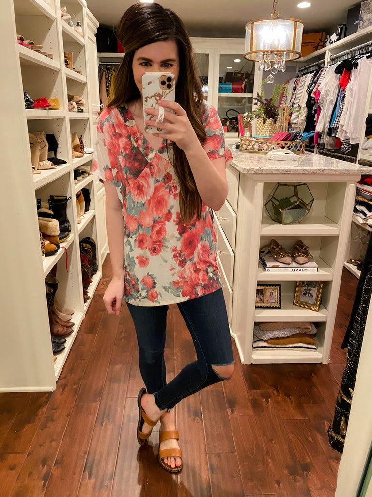 SALE! Brielle Tunic in White and Yellow *Final Sale*