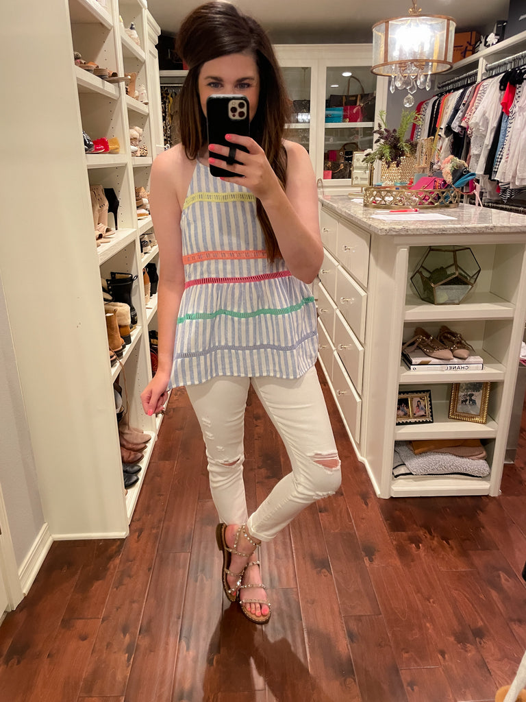 SALE! Bethany Beach Tank in Stripes *Final Sale*