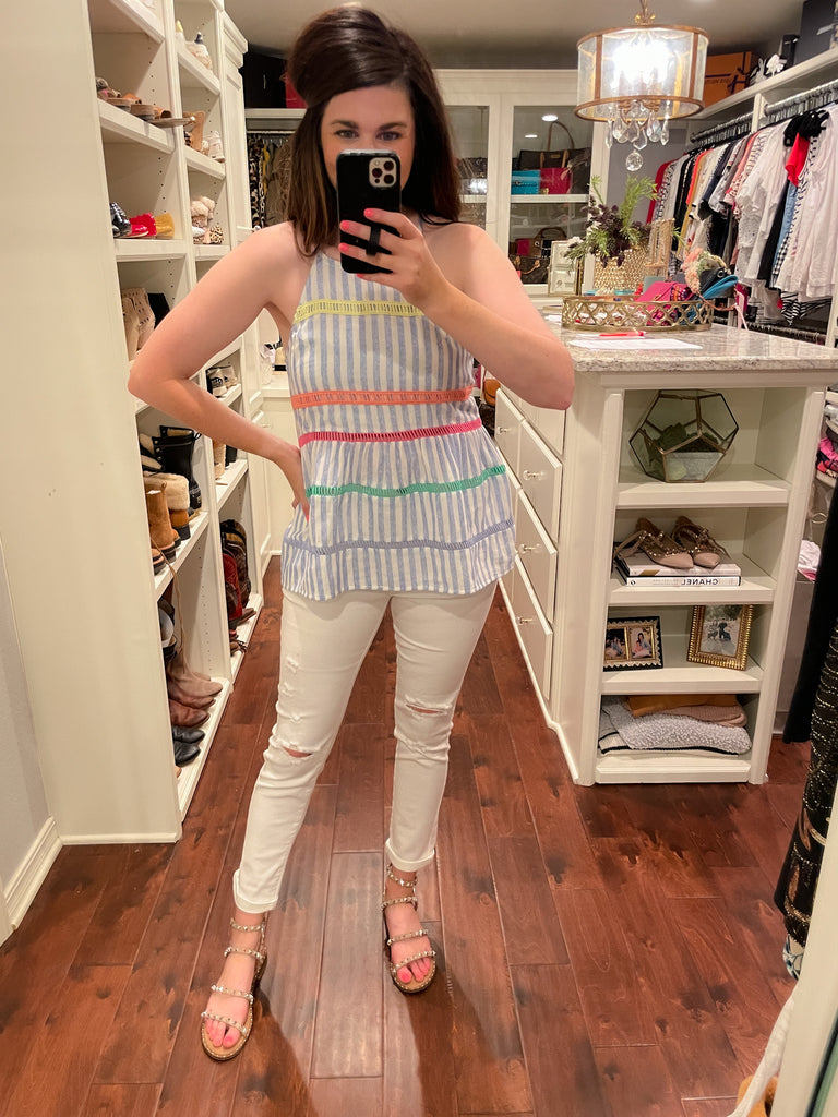 SALE! Bethany Beach Tank in Stripes *Final Sale*