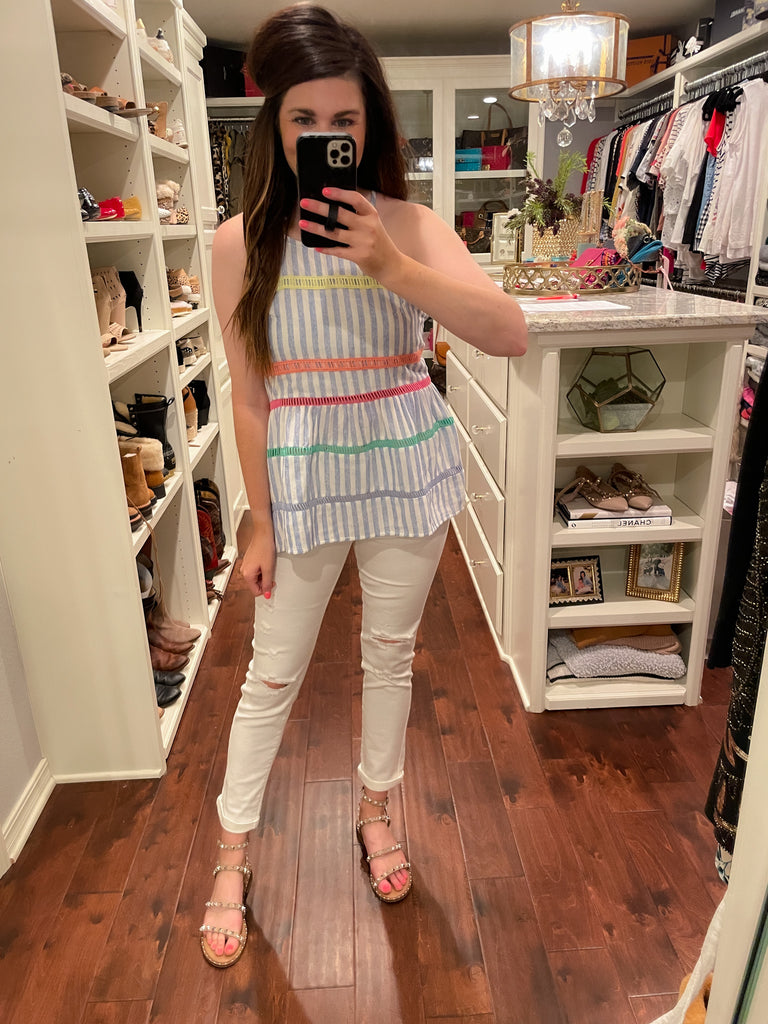SALE! Bethany Beach Tank in Stripes *Final Sale*
