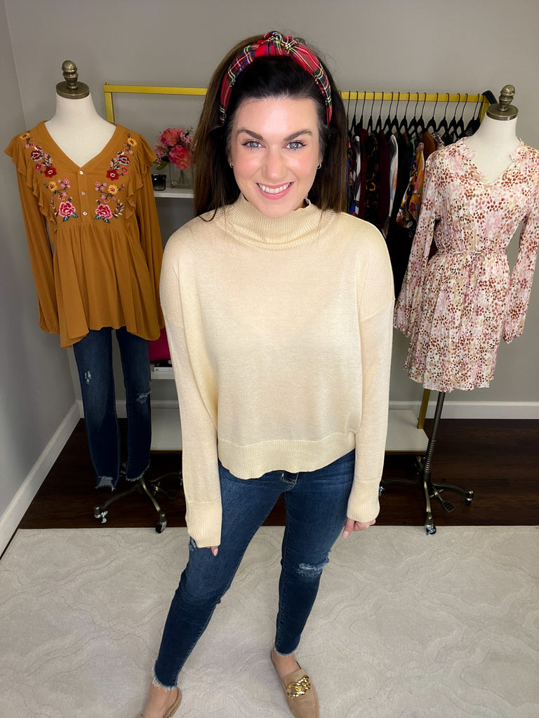 Never Miss Sweater in Cream