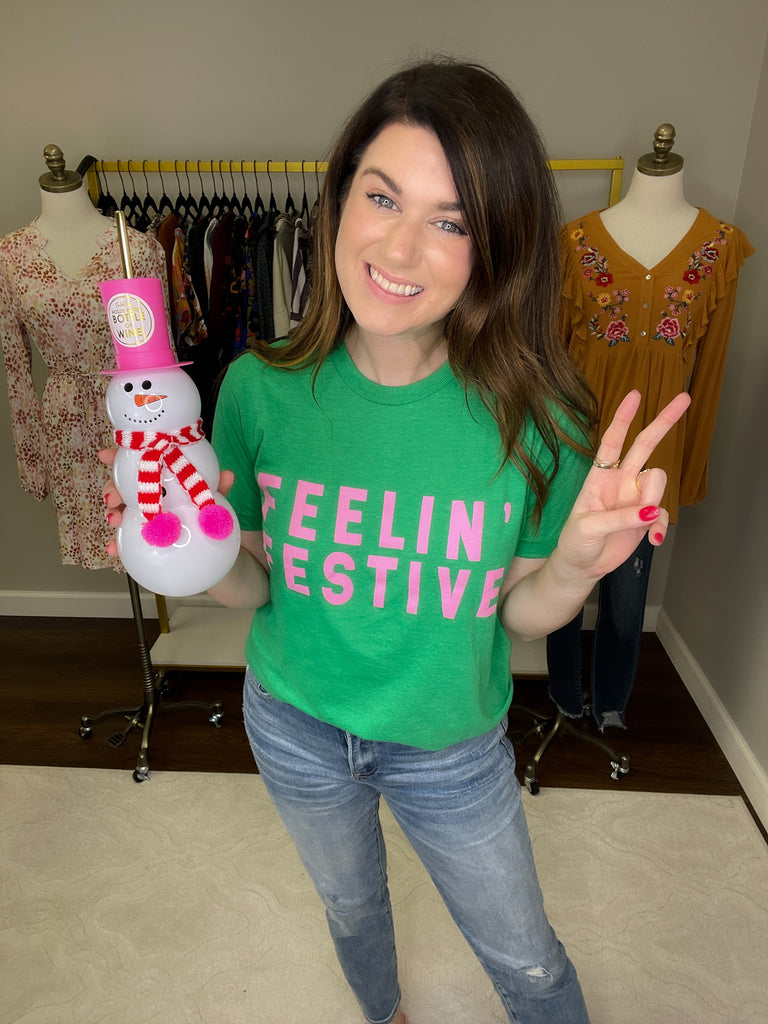 *BELLES & DOORBUSTER* Feelin' Festive Tee *Final Sale*