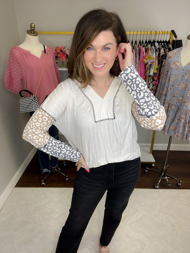 SALE! *BELLES & DOORBUSTER* Andi Color Block Top *Final Sale*