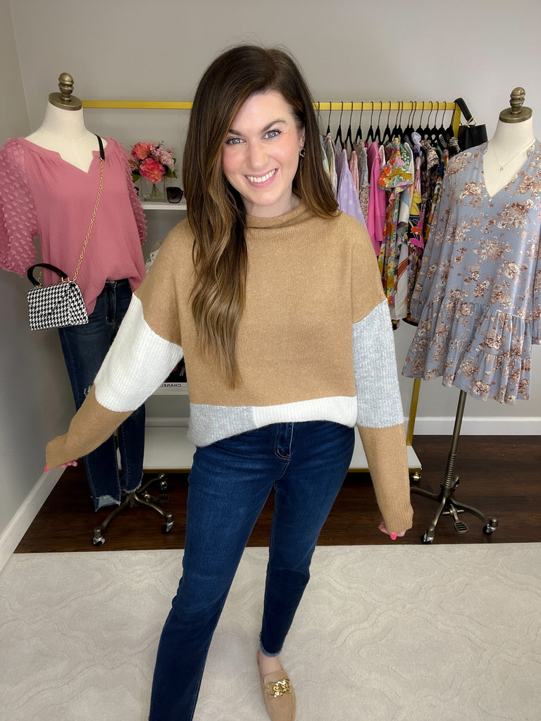 SALE! Breck Color Block Sweater *Final Sale*