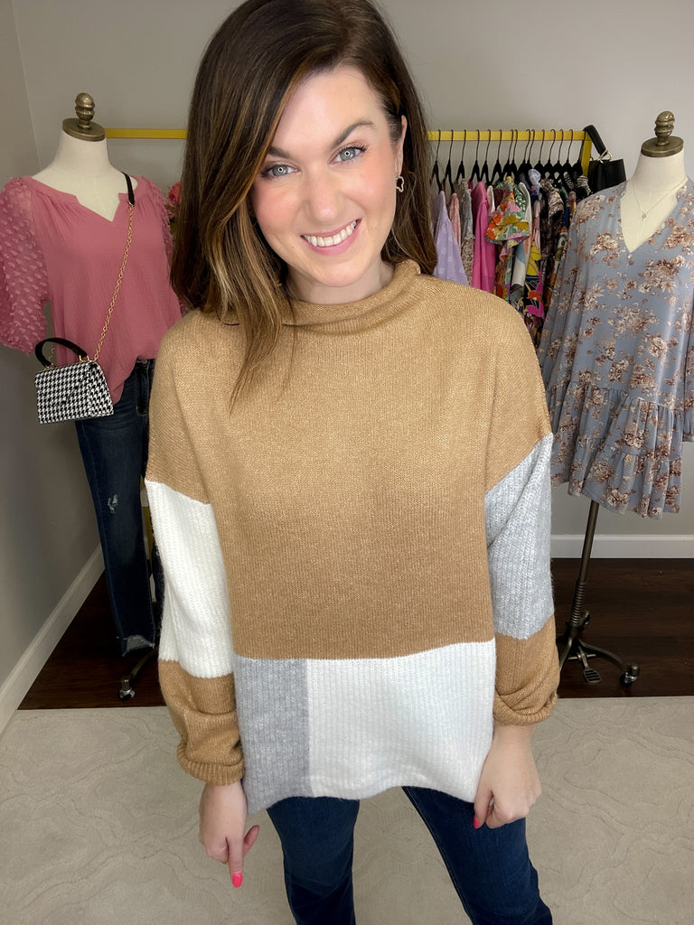 SALE! Breck Color Block Sweater *Final Sale*