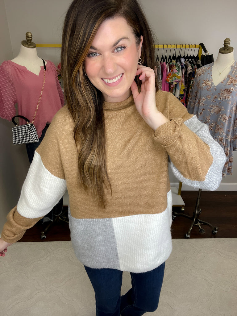 SALE! Breck Color Block Sweater *Final Sale*