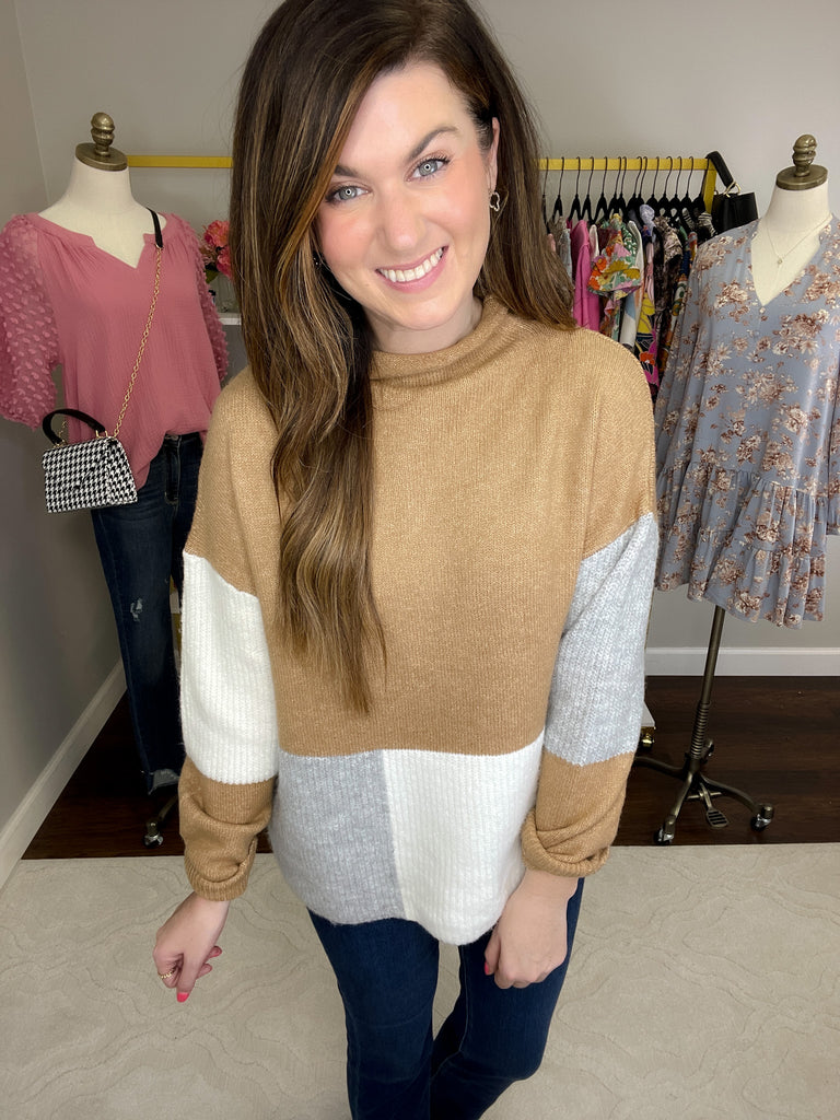 SALE! Breck Color Block Sweater *Final Sale*