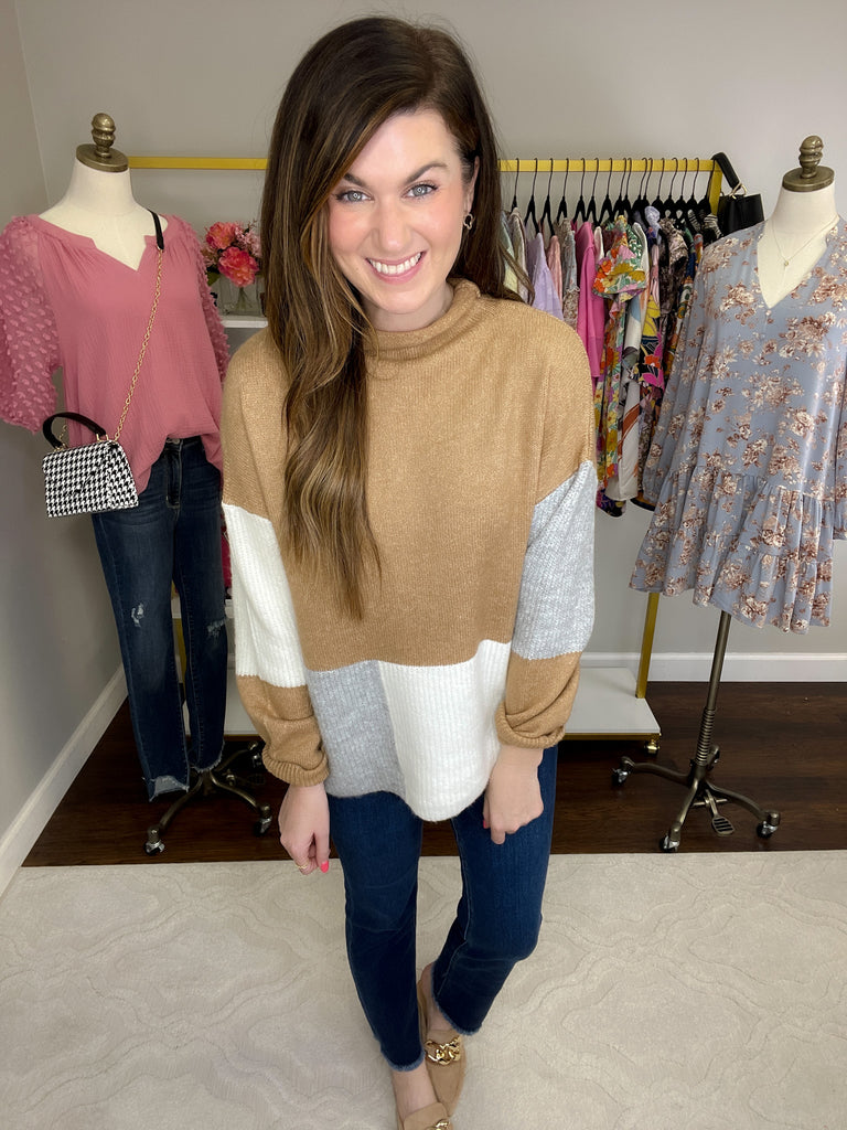 SALE! Breck Color Block Sweater *Final Sale*