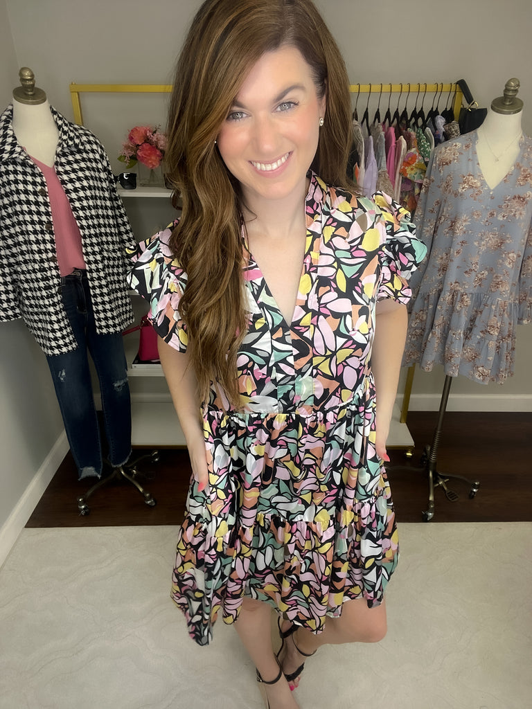 Open Doors Dress in Black